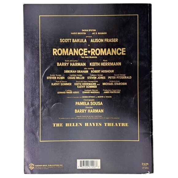 Vintage Romance Romance Vocal Selections Songbook Musical Harman Bakula 1988 - Picture 2 of 9